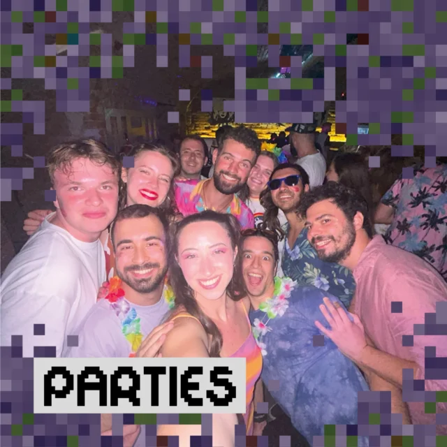 During (C)rafting Memories, we will attend epic parties and it wouldn't be the same without you! 💃 Expect great music, awesome vibes, and nights to remember.

Have you ever swum in a swimming pool at the party? No? Then this is a great opportunity for you to take some cool photos already during the first night of our event 🏊❤️‍🔥 Come join us for an unforgettable time!